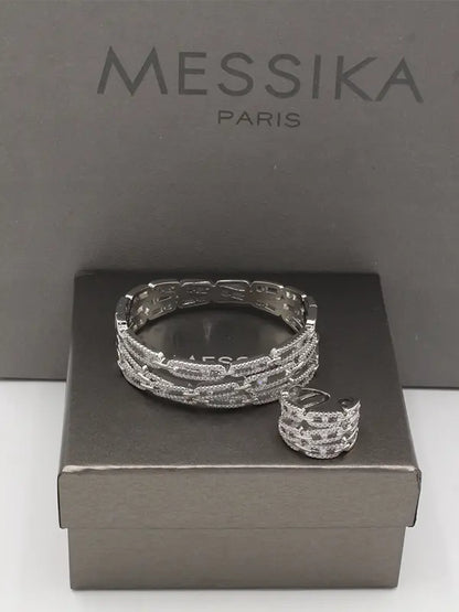 اسواره وخاتم ميسيكا زركون 788 اسواره messika