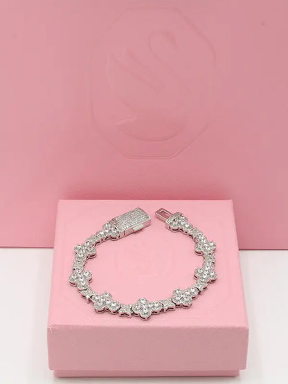 اسواره سواروفسكي فل زركون فلاور اسواره Swarovski فضي