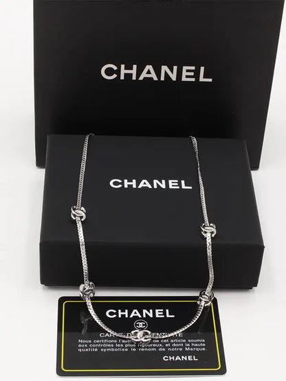 عقد شانيل تشوكر لوقو سلسال chanel