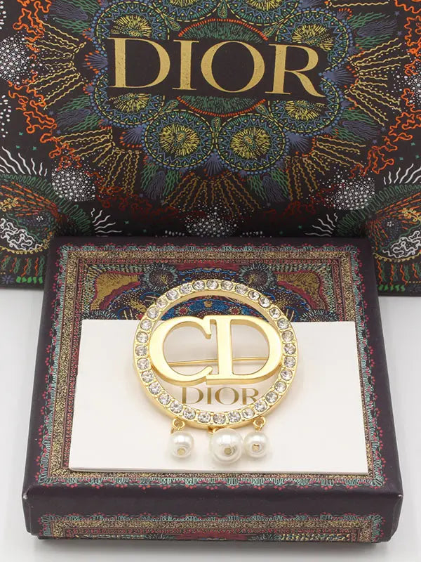 بروش ديور الجديد بروش dior ذهبي