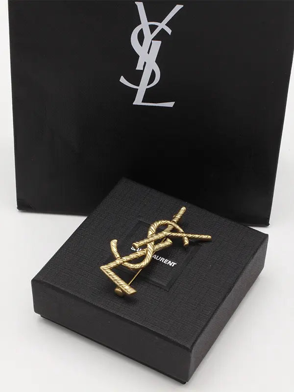 بروش ايف سان لوران انتيك مطفي بروش ysl