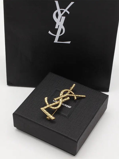 بروش ايف سان لوران انتيك مطفي بروش ysl