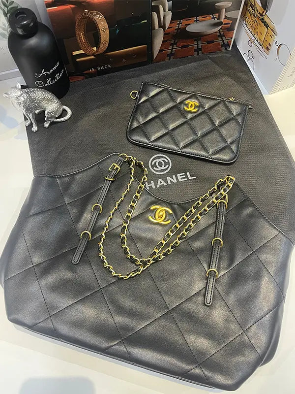 شنطة شانيل كبيره اسود شنط وحقائب chanel bags اسود