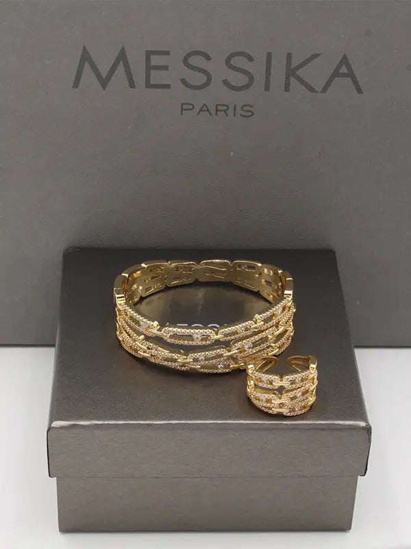 اسواره وخاتم ميسيكا زركون 788 اسواره messika