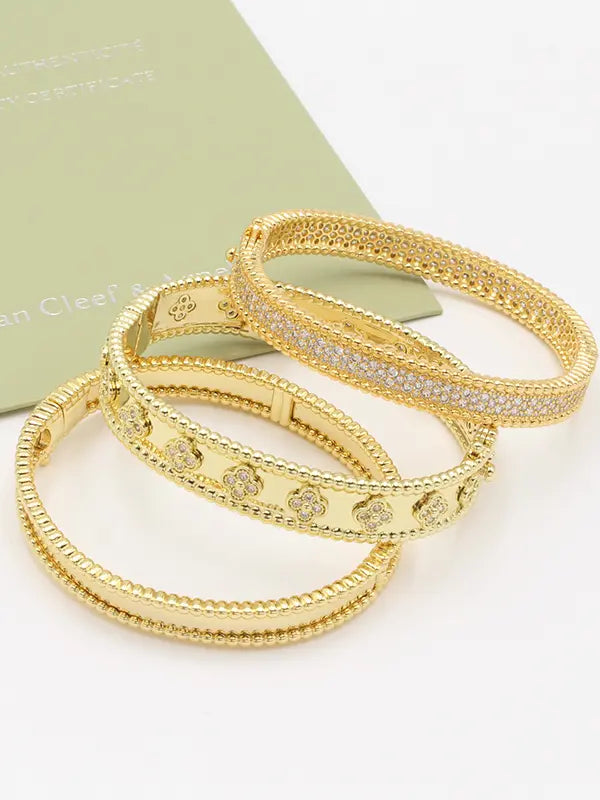 مجموعه اساور فان كليف مرصعة زركون ماستر اسواره van cleef