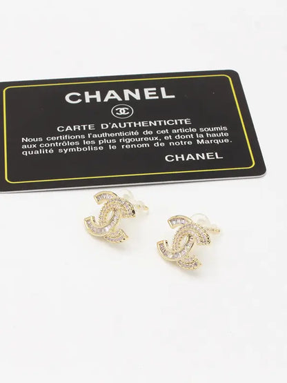 حلق شانيل زركون لوقو 619 حلق chanel