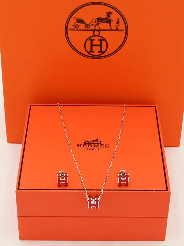 طقم هيرمز ملون ناعم ماستر لوقو