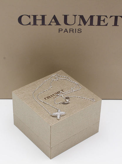 سلسال شوميه زركون فضي سلسال chaumet