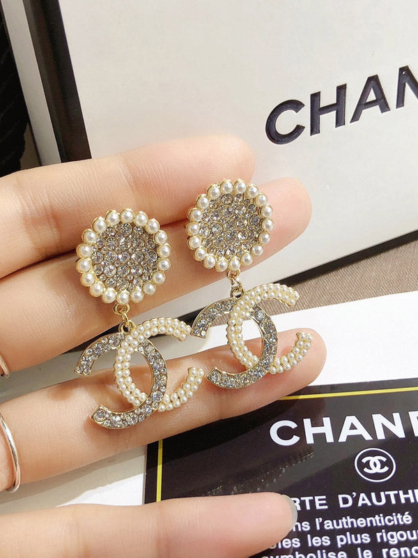 حلق شانيل كبير 2674 حلق chanel  