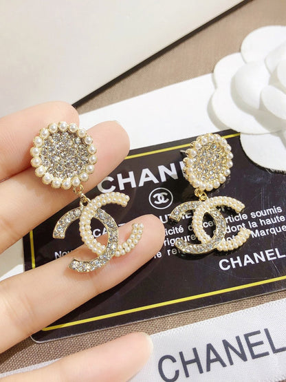 حلق شانيل كبير 2674 حلق chanel  