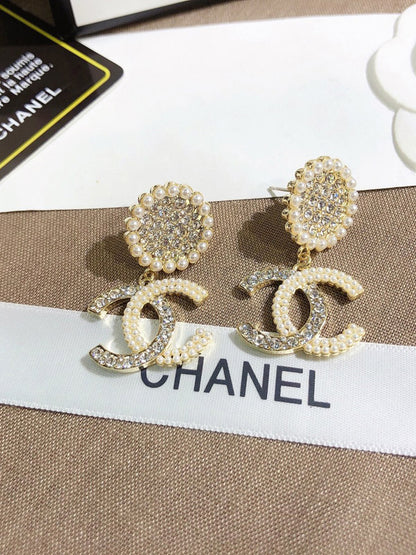 حلق شانيل كبير 2674 حلق chanel  