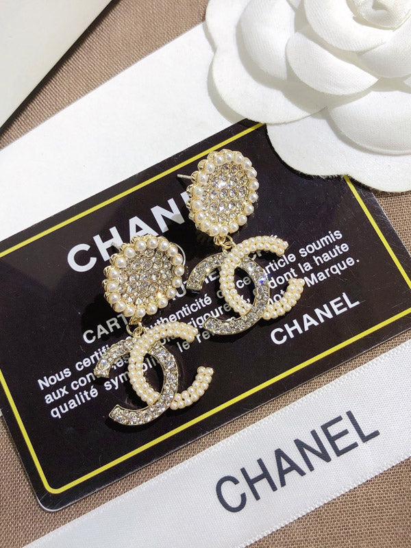 حلق شانيل كبير 2674 حلق chanel  