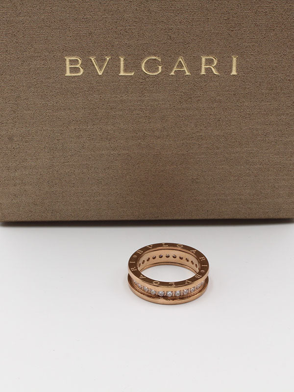 دبله بولغاري زركون روز قولد خواتم bvlgari  