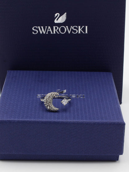 خواتم سواروفسكي هلال خواتم Swarovski فضي 