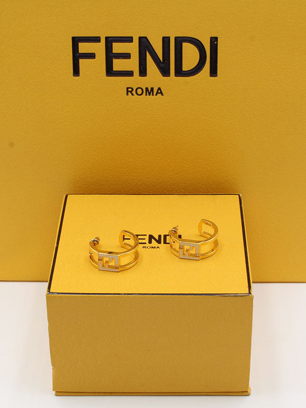 حلق فندي مدور FF حلق fendi