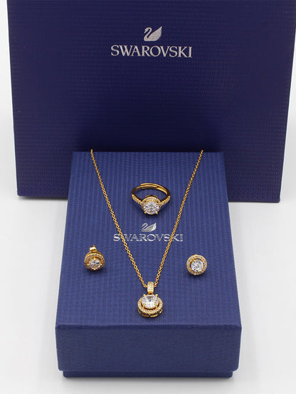 طقم سواروفسكي 3 قطع اطقم Swarovski