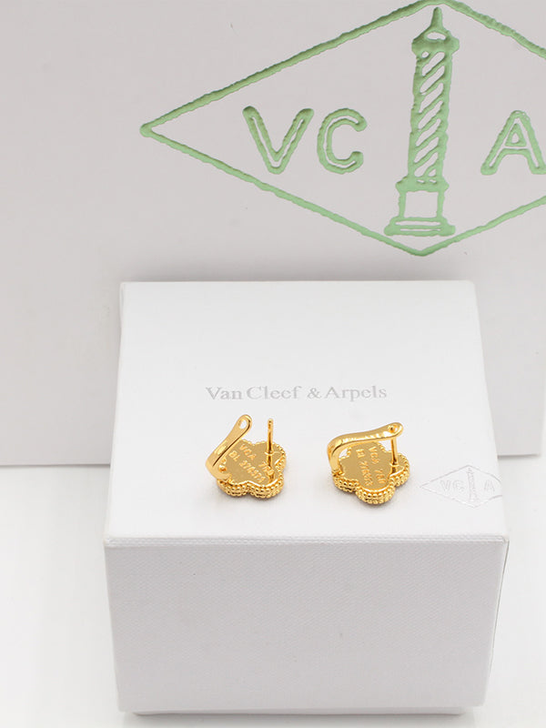 حلق فان كليف شيل ملون كبس حلق van cleef