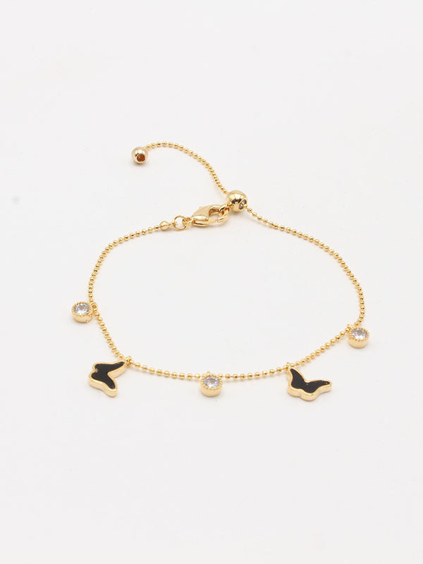 اسواره فراشه بنتدنس ناعمه اسواره jewel ذهبي اسود