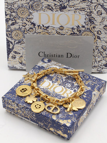 اساور ديور ميني بندنتس لوقو مطفي اسواره dior ذهبي