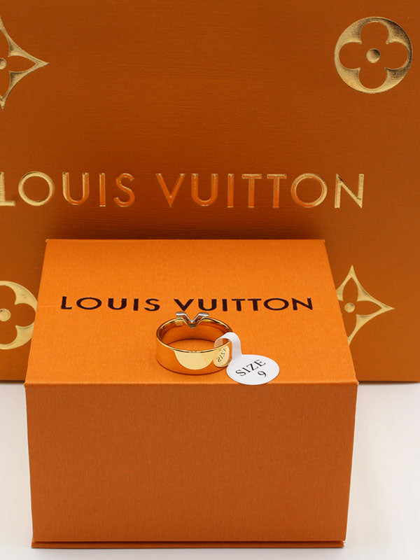 خواتم لويس فيتون دبلة عريضه V خواتم louis vuitton  