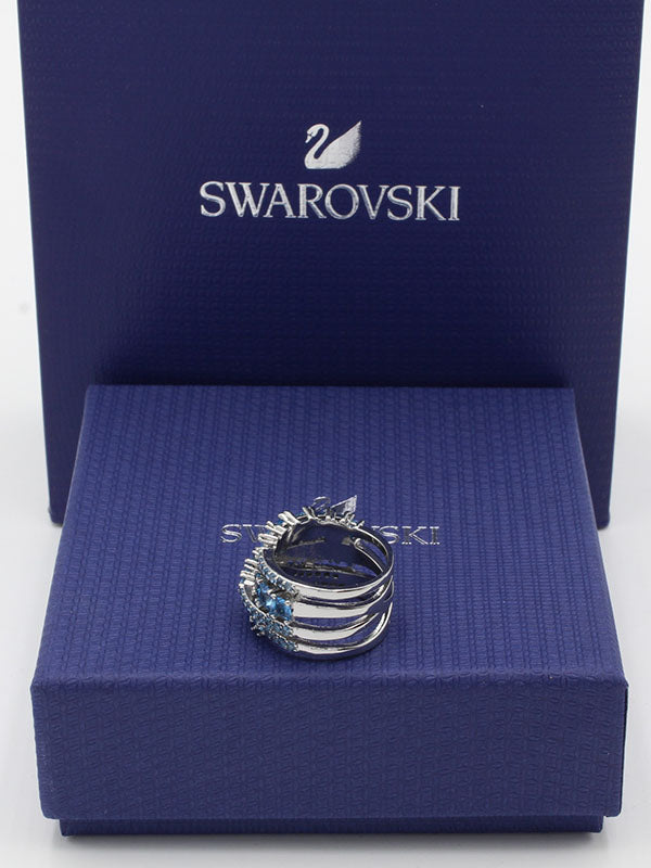 خاتم سواروفسكي فضي زركون خواتم Swarovski  