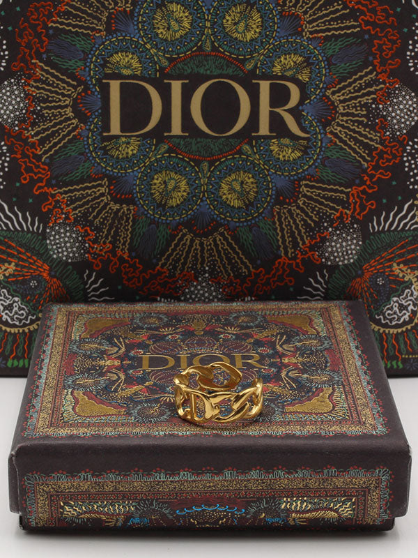 خاتم ديور سي دي ذهبي خواتم dior  