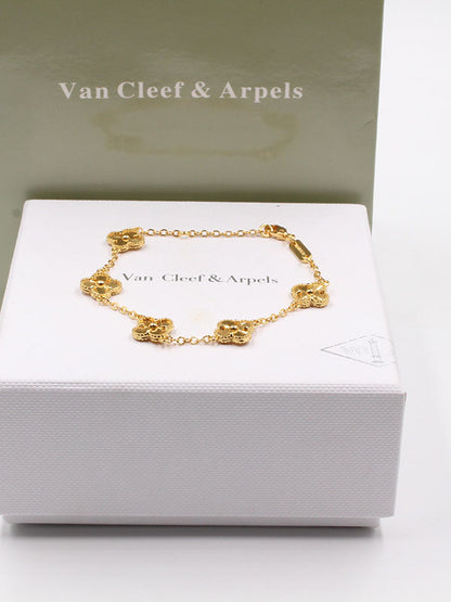 اساور فان كليف لوقو صغير اسواره van cleef ذهبي 