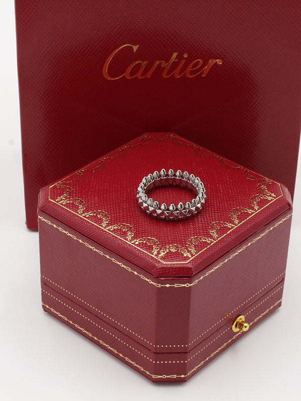 دبله كارتير كلاش خواتم CARTIER فضي 6 