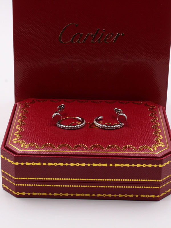 حلق كارتير مسمار زركون وسط حلق CARTIER  