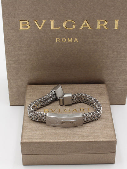 اسواره بولغاري رجالي عريضه اسواره bvlgari فضي 