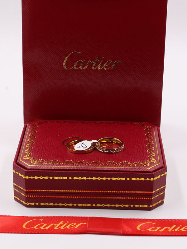 خاتم كارتير توينز زركون خواتم CARTIER ذهبي 6 