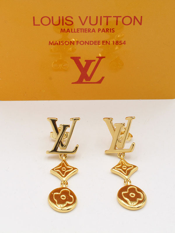 حلق لويس فيتون طويل سيركلز اند لوقو حلق louis vuitton