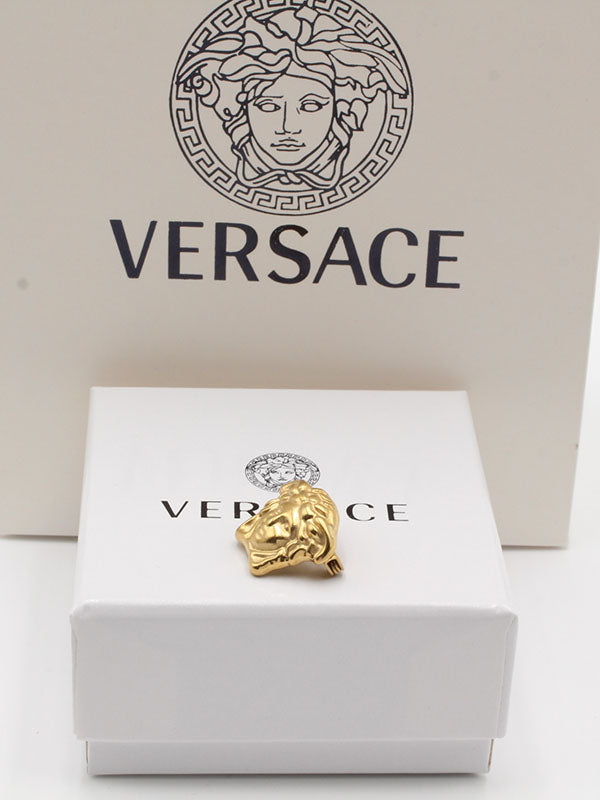 بروش ماركة فيرساتشي بروش versace ذهبي 