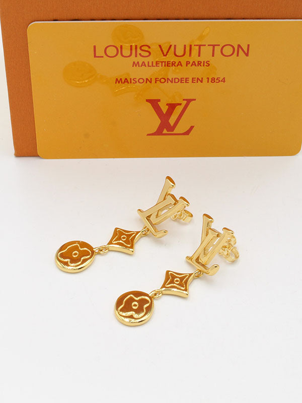 حلق لويس فيتون طويل سيركلز اند لوقو حلق louis vuitton