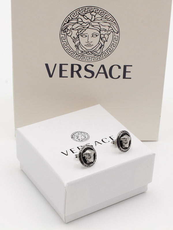 حلق فيرساتشي فضي حلق versace  