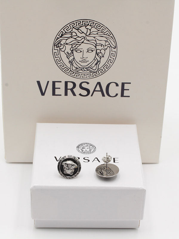 حلق فيرساتشي فضي حلق versace  