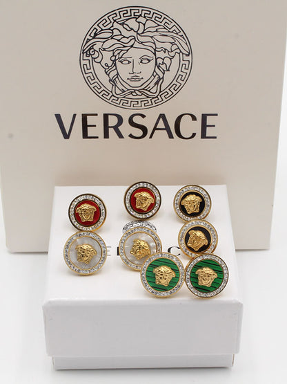 حلق فيرساتشي ملون حلق versace  