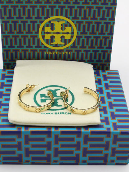 حلق توري بورش مدور وسط حلق tory burch  