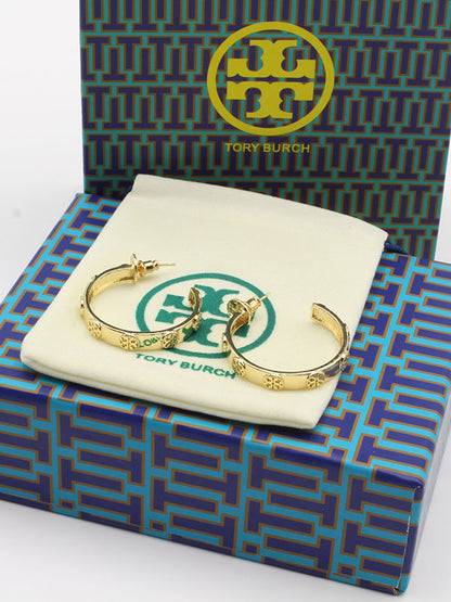 حلق توري بورش مدور وسط حلق tory burch  