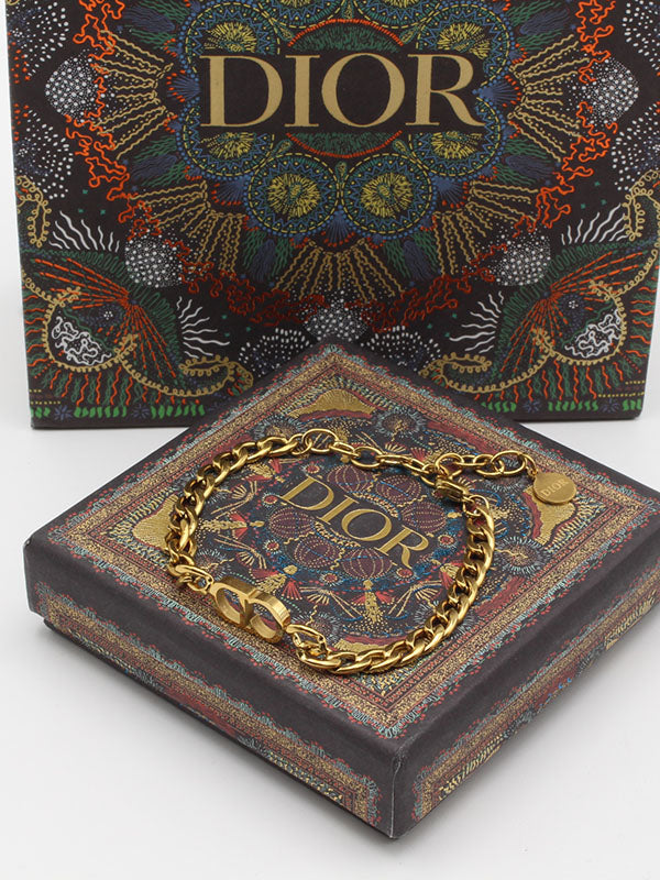 اسواره ديور جنزير ناعمة ذهبي اسواره dior  