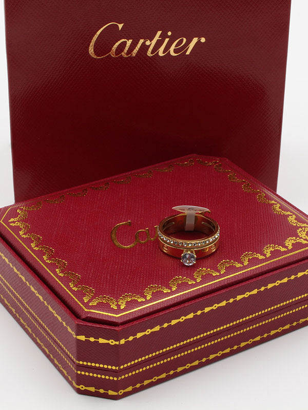 خاتم كارتير سوليتير زركون خواتم CARTIER  