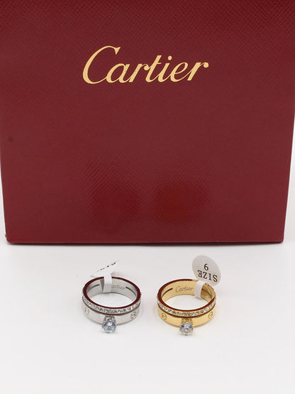 خاتم كارتير سوليتير زركون خواتم CARTIER  