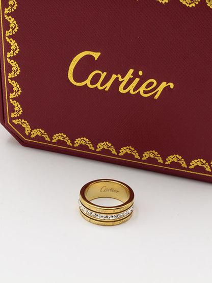 خاتم كارتير كيوبك لاينز زركون خواتم CARTIER ذهبي 6 