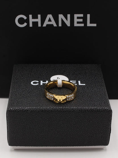 خاتم شانيل زركون CH خواتم chanel  