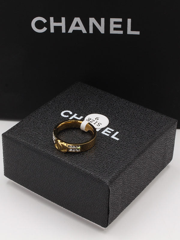 خاتم شانيل زركون CH خواتم chanel  