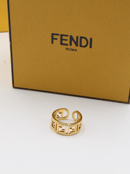 خاتم ذهبي فندي شاين خواتم fendi ذهبي 