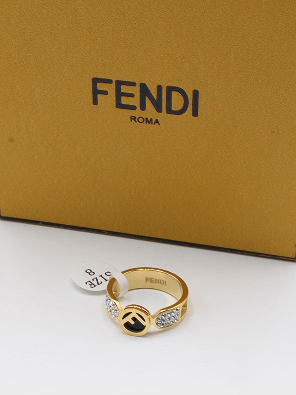 خاتم بلاك فندي خواتم fendi ذهبي 6 