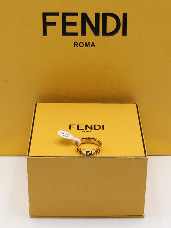 SLIM دبلة ذهبي فندي خواتم fendi ذهبي 6 