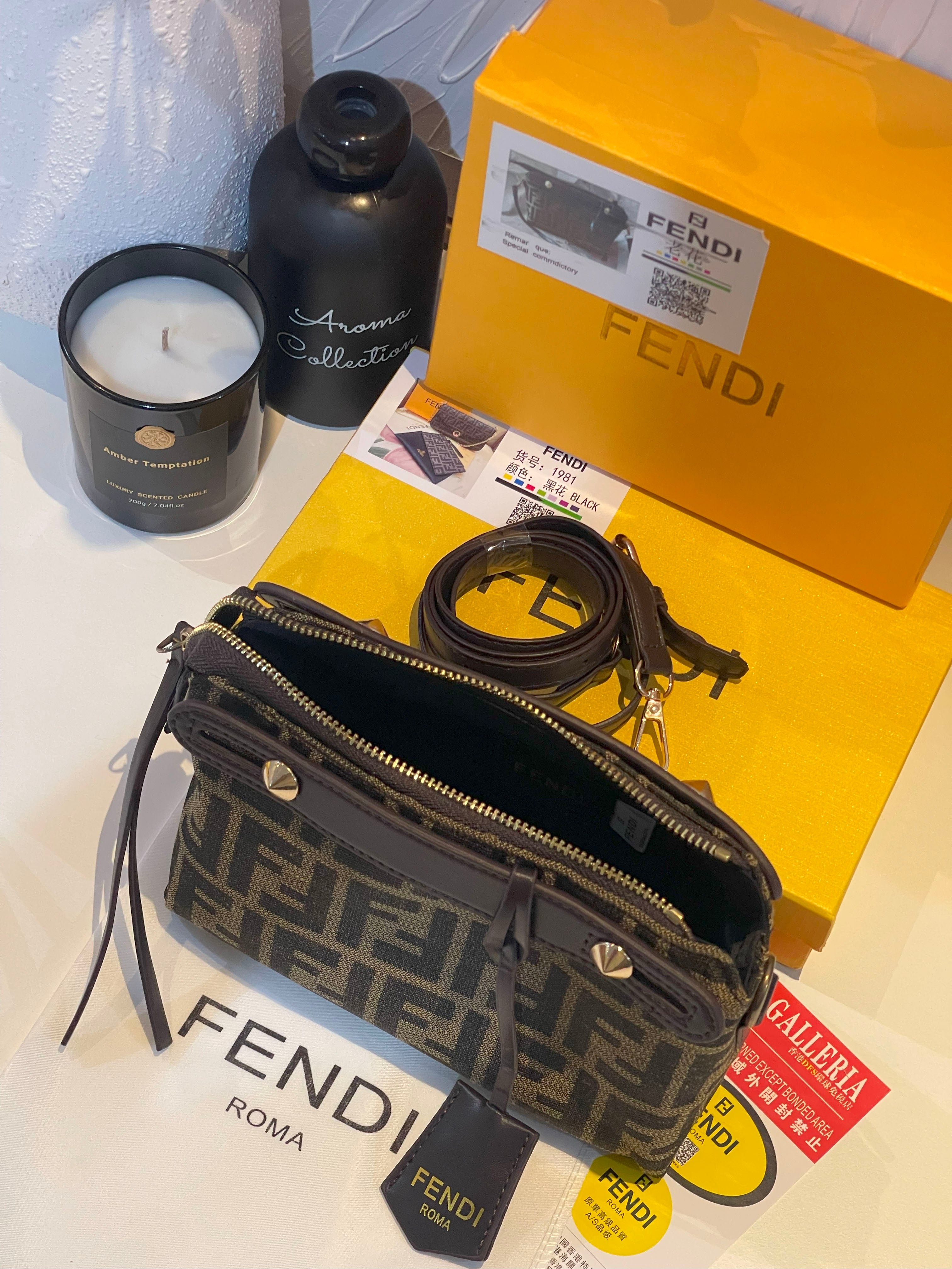 شنطة فندي بنية صغيرة شنط وحقائب fendi bags