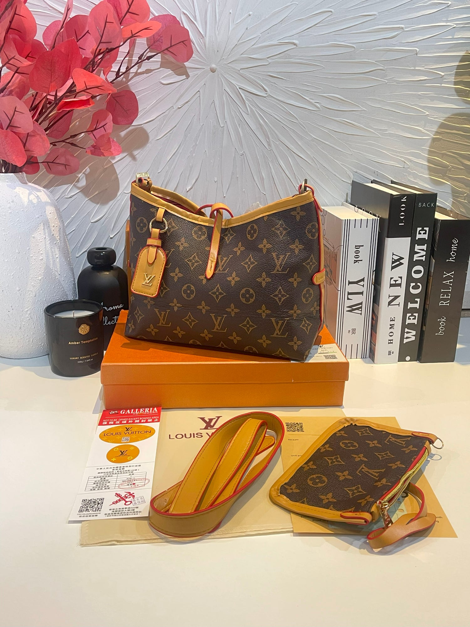 شنطة لويس فيتون بنيه متوسطه شنط وحقائب louis vuitton bags